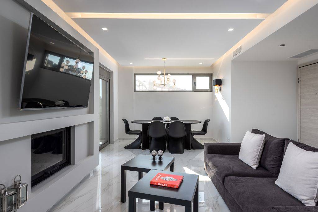 Panorama Luxury Penthouse Wohnzimmer e