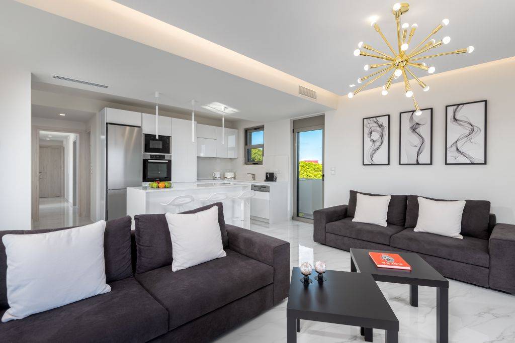 Panorama Luxury Penthouse Wohnzimmer d