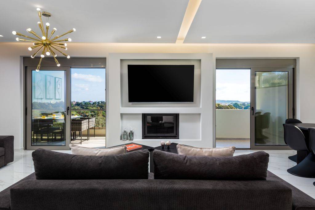 Panorama Luxury Penthouse Wohnzimmer c